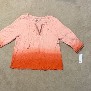 Sonoma Pink and Orange Ombre Tunic